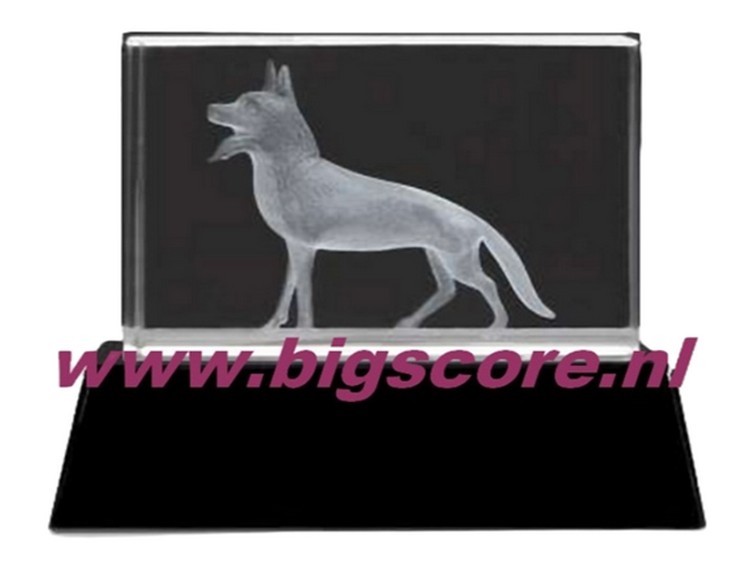 Herdershond 3D Kristal BSST 68214